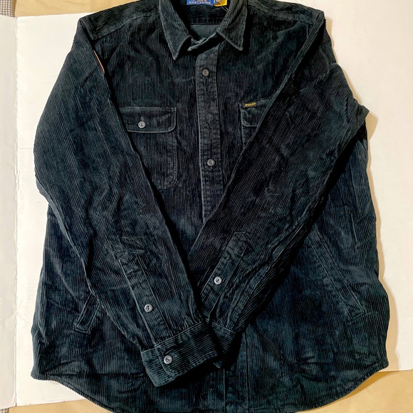 Polo by Ralph Lauren Black Corduroy Overshirt - Picture 8 of 9